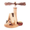Pyramid Tealight Cabin Smoker – alternate view of the German Christmas smoker