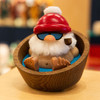 Santa in a Tub German Smoker - 3.9 Inches – alternate view of the German Christmas smoker