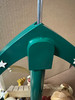 REPAIRED Green Nativity German Carousel Pyramid – side view of the Christmas pyramid