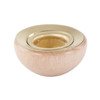 Wooden 14mm Candle Holder with options for Metal Dripcatcher – detail view of the wooden candleholder