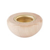 Wooden 14mm Candle Holder with options for Metal Dripcatcher – alternate view of the wooden candleholder