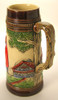 Old German Beer Waitress Stein – side view of the German handcrafted gift