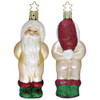 Naked Santa Niko Glass Ornament by Inge-Glas® Germany. Handcrafted mouth-blown glass Santa ornament with humorous design. Made in Germany, 4.8" (12cm).