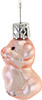 Little Pig Glass Ornament | 2" 5cm – detail view of the Christmas ornament