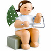 WENDT & KÜHN Sitting Angel Triangle Figurine – Christmas ornament