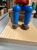 SCRATCHED Grandfather at the Stove Incense Smoker 20cm – detail view of the German Christmas smoker