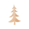 Handcarved Wooden Tree – side view of the Christmas ornament