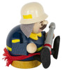Miniature Little Fireman Smoker | 3.1 Inches Tall – alternate view of the German Christmas smoker