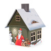 Santa House | Metal German Smoker | 3.5 Inches Tall