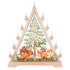 Electric Wooden Candle Arch – Forest House Scene – Christmas light arch by Taulin