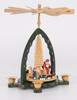 Richard Glässer Christmas Forest Candle Pyramid | German Wooden Christmas Pyramid | Tea Light Powered | 27 cm