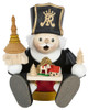 Richard Glässer Sitting Miner Incense Smoker with Seiffen Church – German Christmas smoker by Richard Glaesser