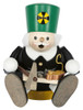 Richard Glässer Sitting Miner Incense Smoker | Handmade German Wooden Smoker from Seiffen | 14 cm