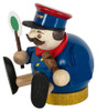 Richard Glässer Mini Railway Worker Incense Smoker | 8 cm – detail view of the German Christmas smoker