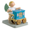 WENDT & KÜHN Blonde Angel Blue Organ Figurine – Christmas ornament