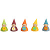 Mini Wooden Flower Teeters Figures Set of Five | 4cm – Christmas ornament by Seiffener Volkskunst eG
