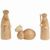 Nativity Wooden Figures Three Piece Set | 6cm – Christmas ornament by Seiffener Volkskunst eG