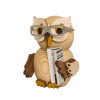 German Wooden Mini Owl with Glasses – 2.75 Inches