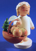 WENDT & KÜHN Blonde Angel Figurine Fruit Basket – detail view of the Christmas ornament