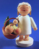 WENDT & KÜHN Blonde Angel Figurine Fruit Basket – side view of the Christmas ornament