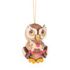 Owl with Rocking Horse German Christmas Ornament