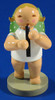 WENDT & KÜHN Blonde Angel Recorder Figurine – detail view of the Christmas Figurine