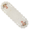 Christmas Candle German Table Topper Runner LNWDEK23X68 – German handcrafted gift by Funke Stickerei GmbH