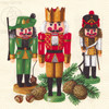 Erzgebirge Nutcracker German Napkins – German nutcracker by Paper + Design GmbH
