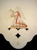 German Angel Square Linen Tablecloth