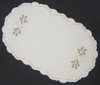 German Holiday Christmas Bell Oval Table Topper – German handcrafted gift by Funke Stickerei GmbH