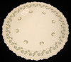 German Holiday Christmas Bell Round Table Topper