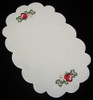 German Strawberry Oval Table Topper Tablecloth – German handcrafted gift by Funke Stickerei GmbH