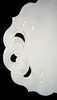 Glowing Christmas Candles German Linen Oval