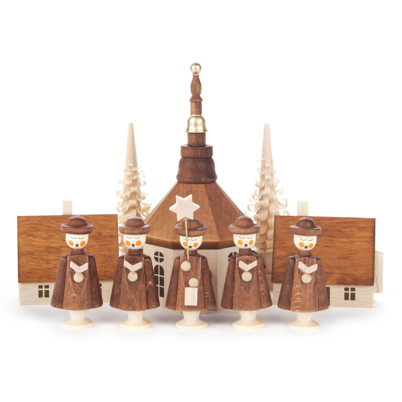 Church with Carolers Figurine | ChristKindl-Markt German Gifts