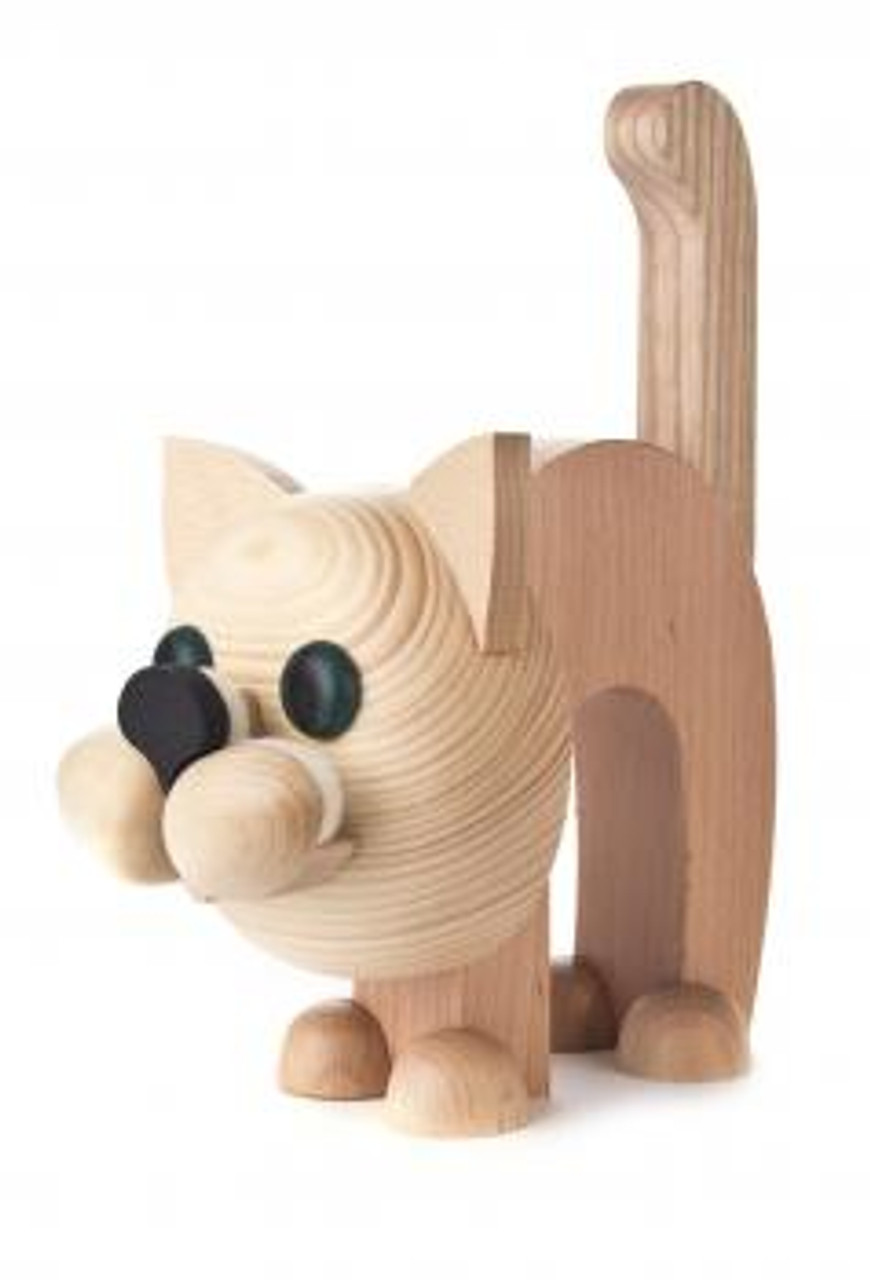 Natural Puppy Dog Wooden Eyeglass Holder German Figurine - ChristKindl-Markt
