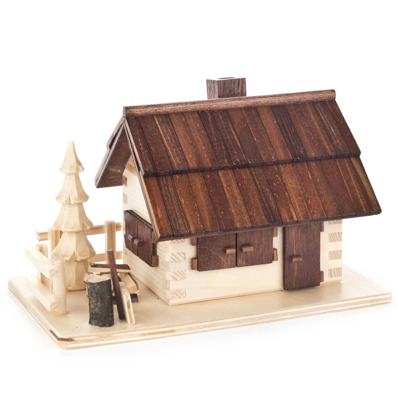 Forest Cabin Incense Burner - Made of Wood - Made in Germany