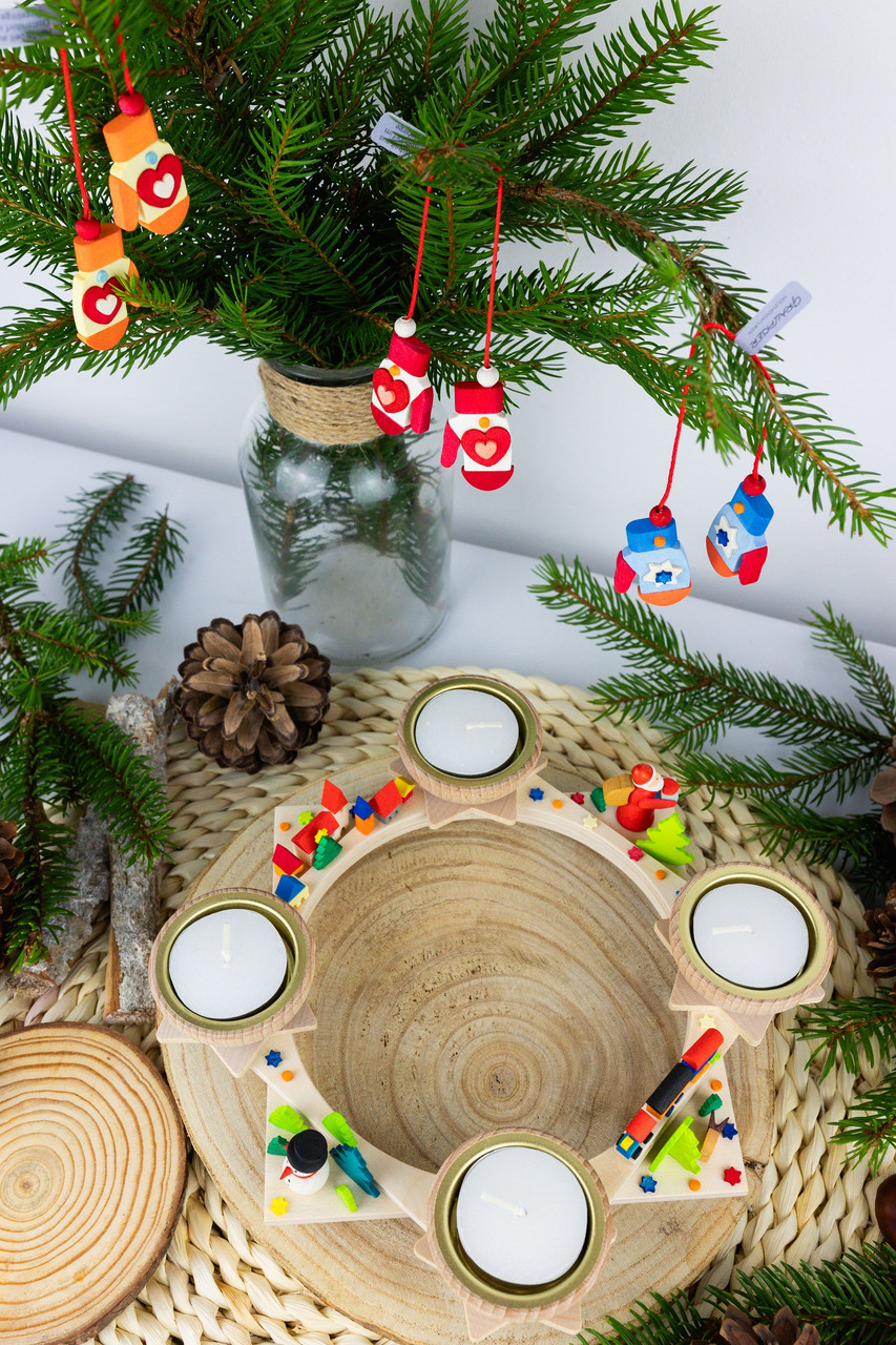 Mittens Wooden Ornament | Set of 6 - ChristKindl-Markt