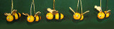 Five Bees Ornaments German – alternate view of the Christmas ornament