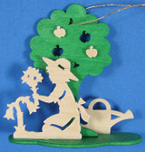 Five Flower Children Tree German Ornament – alternate view of the Christmas ornament
