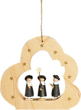 Richard Glässer Cloud Ornament with Carolers | 9cm – alternate view of the Christmas ornament