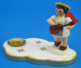 Candleholder Angel Red Wings Guitar Christmas – wooden candleholder by Zeidler Holzkunst GmbH