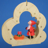Richard Glässer Santa Claus Cloud Ornament | 9cm – alternate view of the Christmas ornament