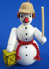 Snowman Lamp Christmas German Ornament – Christmas ornament by Richard Glaesser