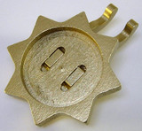 Gold Tealight Holder – wooden candleholder by Zeidler Holzkunst GmbH