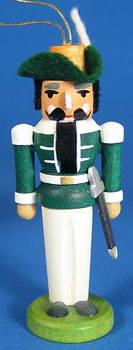 Nutcracker German Ornament Green – alternate view of the German nutcracker