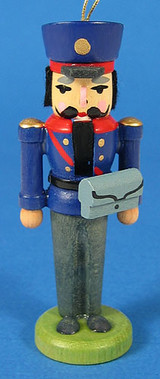 Nutcracker Postman German Ornament Blue – alternate view of the German nutcracker