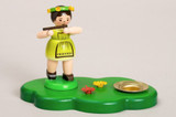 Flute Child Candleholder – wooden candleholder by Zeidler Holzkunst GmbH