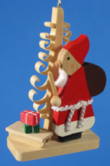 Santa German Christmas Tree German Ornament – alternate view of the Christmas ornament