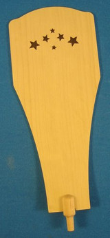 Natural Wood Star Paddle 176 x 62 – Christmas pyramid by Zeidler Holzkunst GmbH