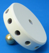 Pyramid Hub 16 Holes - 6mm / 7mm - White – alternate view of the Christmas pyramid
